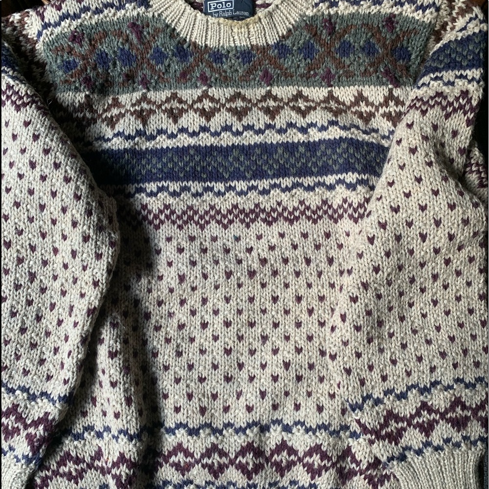 Vintage Polo Wool Sweater Men’s XL